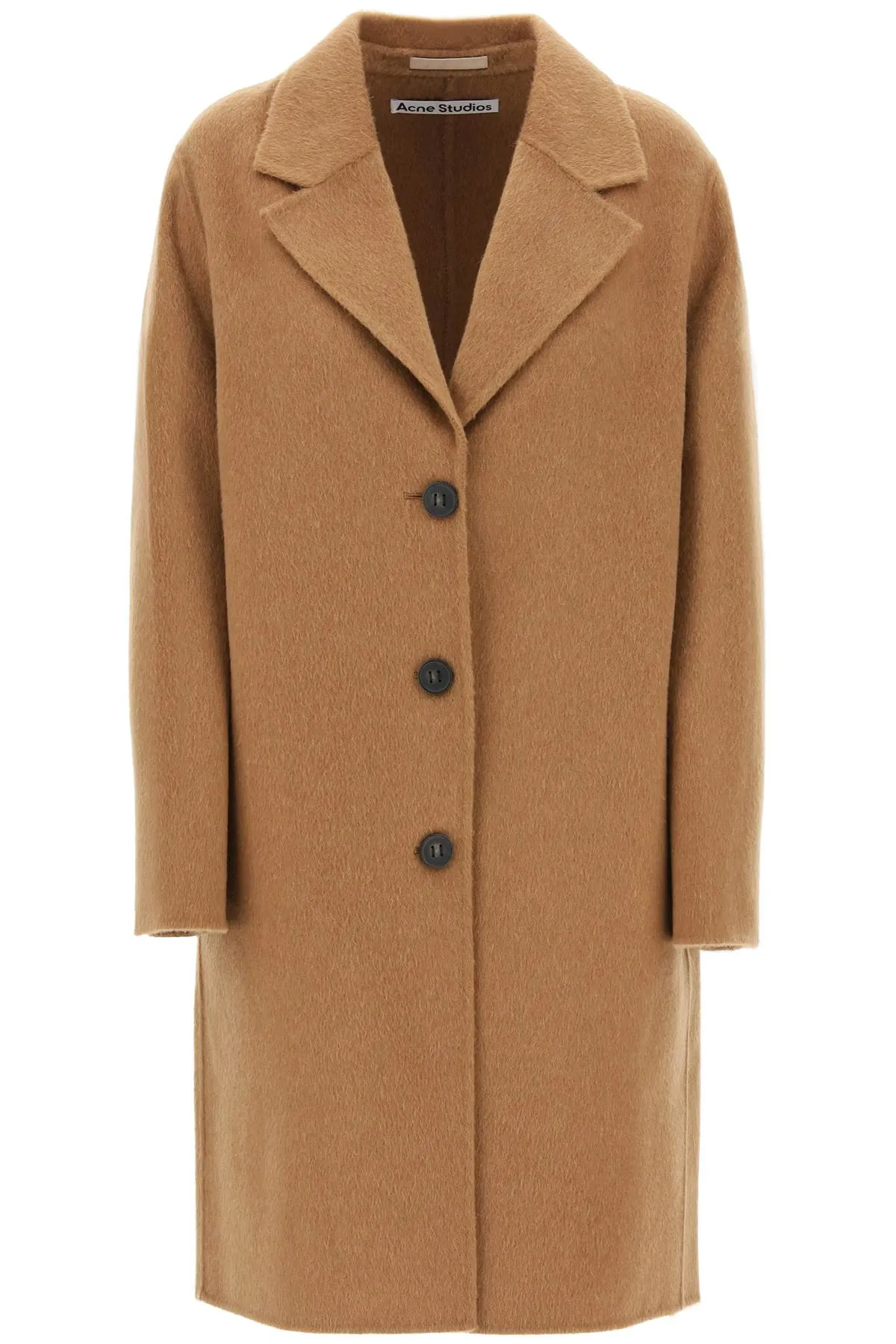Acne Studios midi wool and alpaca coat