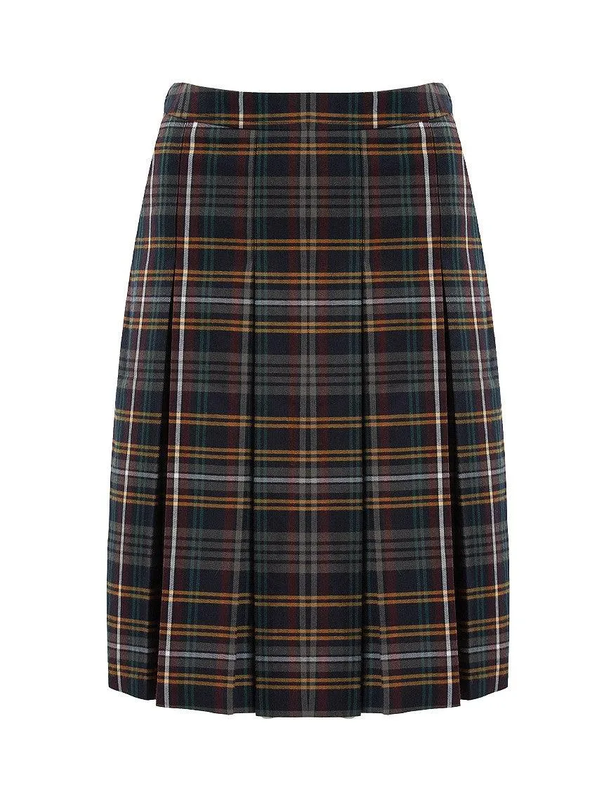 Banner - Tartan Pleated Skirt | Navy Tonal | Grey Tonal | Mixed Multi-Colour