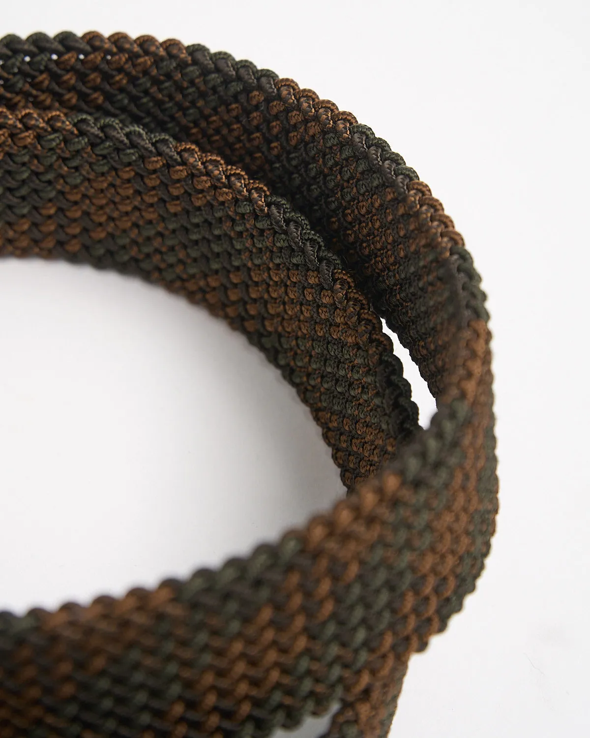 Braided Stretch Tonal Check Belt