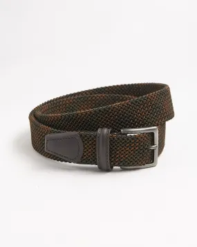 Braided Stretch Tonal Check Belt
