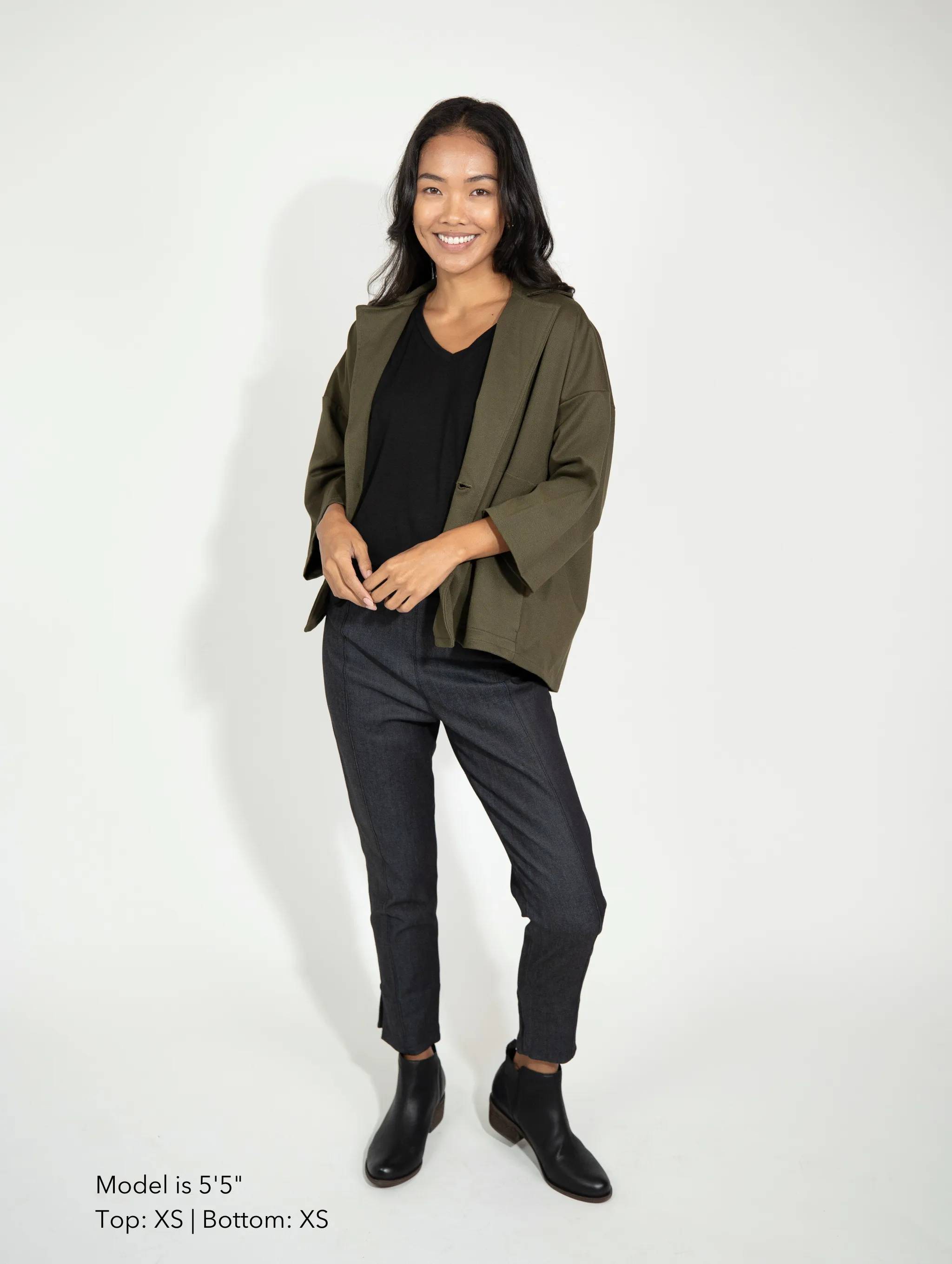 Bryce Jacket - Olive Twill Ponte