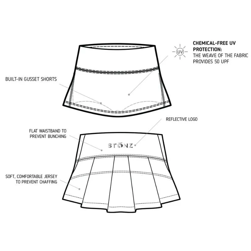 Girls Sun Skort - Black