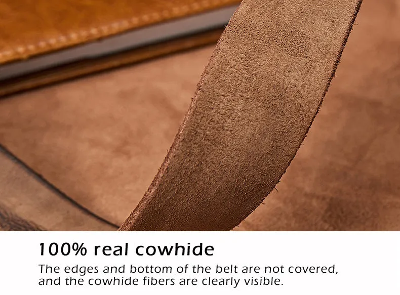 Men's Handmade Casual Cowhide Leather Belt