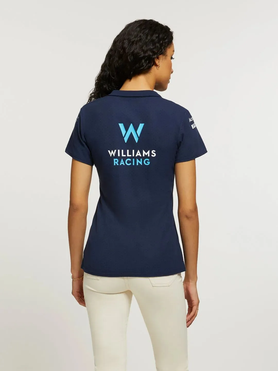 Williams Racing F1 2023 Women's Team CVC Media Polo Shirt -Blue