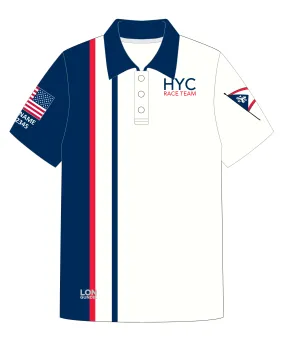 WOMEN POLO SHIRT TOP SHORT SLEEVE BLUE | HOUSTON YACHT CLUB | PSNLZ'D